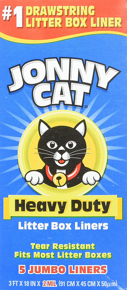 JONNY CAT Cat Litter Box Liners 5 / Box (3 Pack) Animals & Pet Supplies > Pet Supplies > Cat Supplies > Cat Litter Box Liners JONNY CAT   