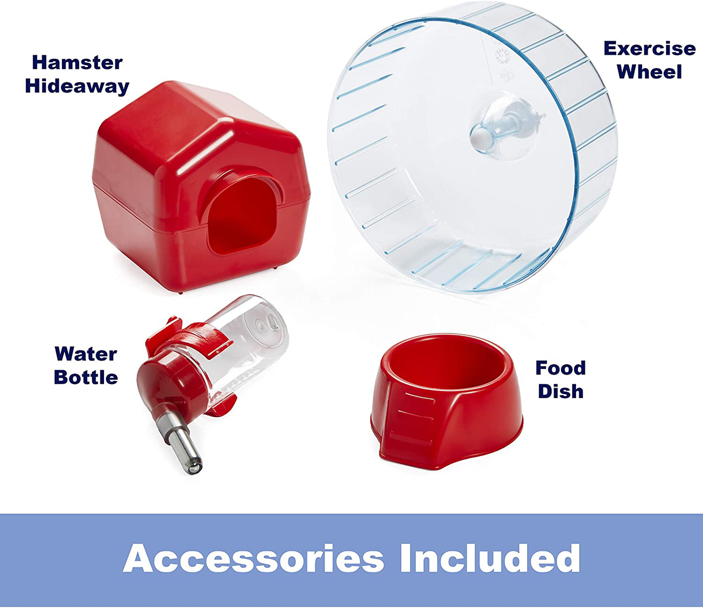 Midwest Homes for Pets Critterville Brisby Large Hamster Cage | Includes All Accessories, White Animals & Pet Supplies > Pet Supplies > Small Animal Supplies > Small Animal Habitats & Cages MidWest Homes for Pets   