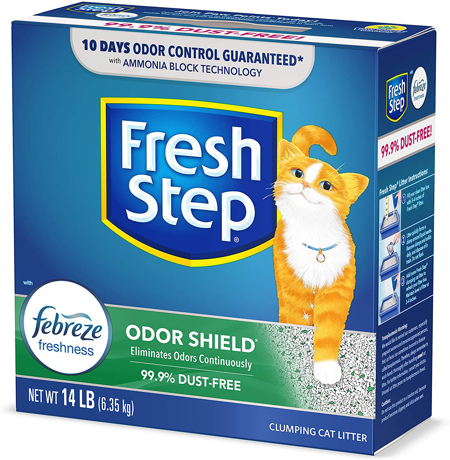 Fresh Step Scented Litter with the Power of Febreze, Clumping Cat Litter Animals & Pet Supplies > Pet Supplies > Cat Supplies > Cat Litter Fresh Step Odor Shield  