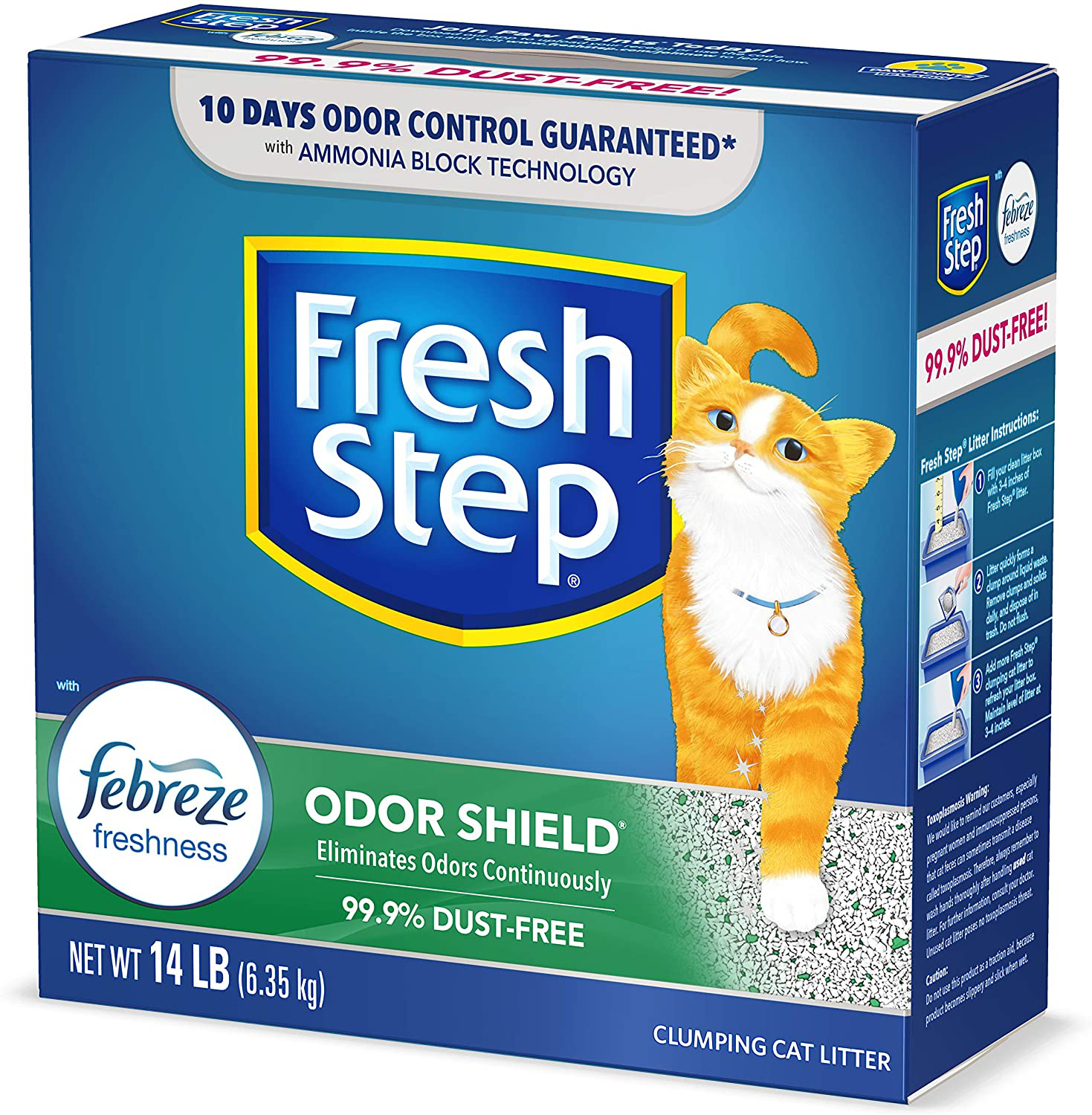 Fresh Step Scented Litter with the Power of Febreze Clumping Cat