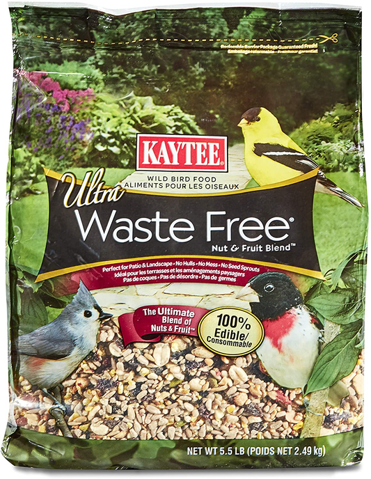 Kaytee 100037169 Ultra Waste Free Nut & Fruit Blend, 5.5 Oz, None Animals & Pet Supplies > Pet Supplies > Bird Supplies > Bird Treats Central Garden & Pet   