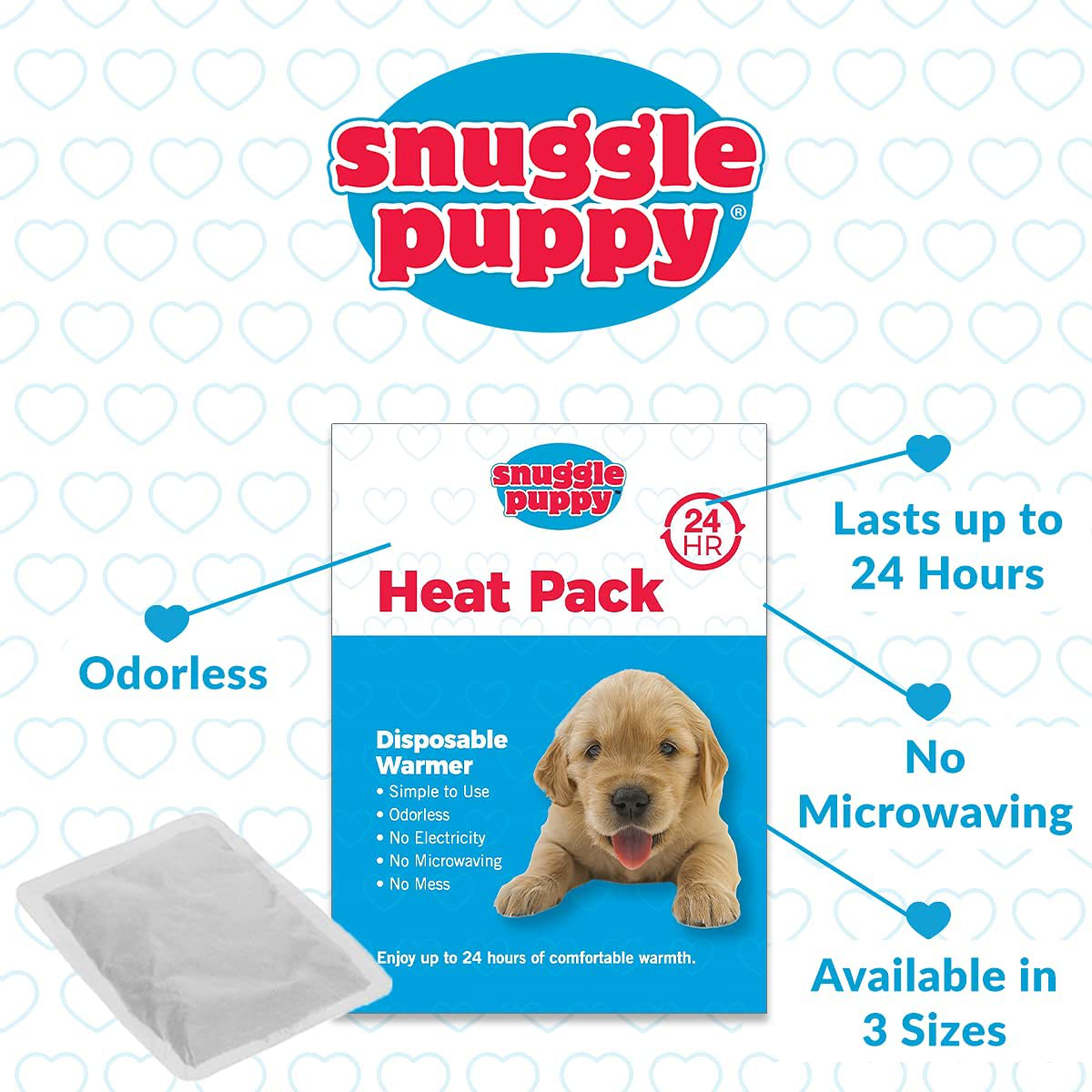 Smartpetlove Snuggle Puppy Heartbeat Stuffed Toy - Pet Anxiety Relief and Calming Aid Animals & Pet Supplies > Pet Supplies > Dog Supplies > Dog Toys SmartPetLove   