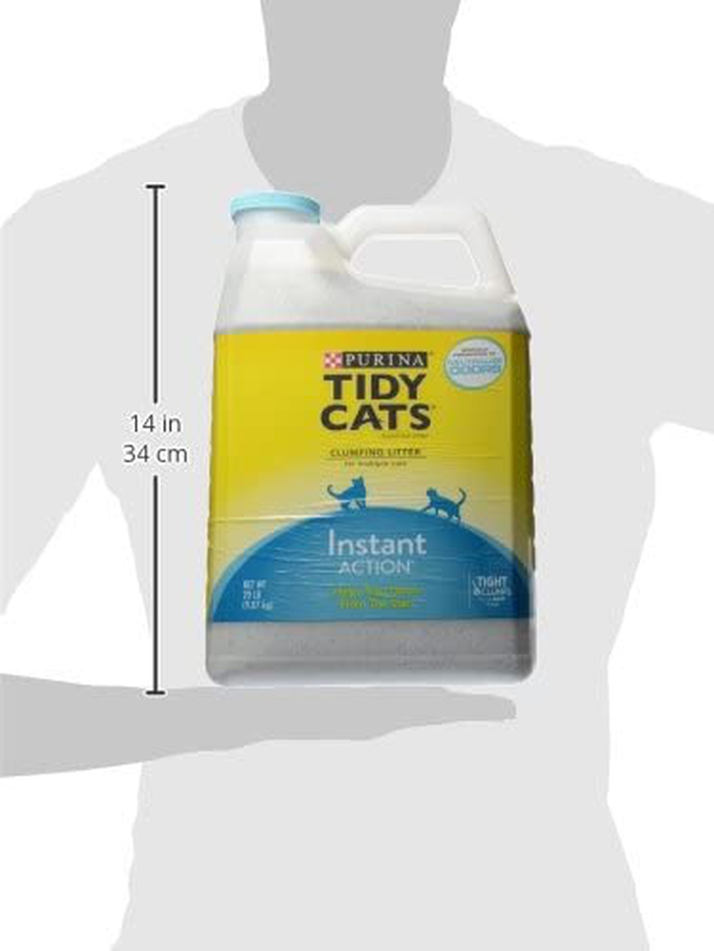 Tidy Cats Scoop Cat Box Filler Instant Action, Immediate Odor Control, Formulated for Multiple Cats, 20 Lb Animals & Pet Supplies > Pet Supplies > Cat Supplies > Cat Litter Tidy Cat   