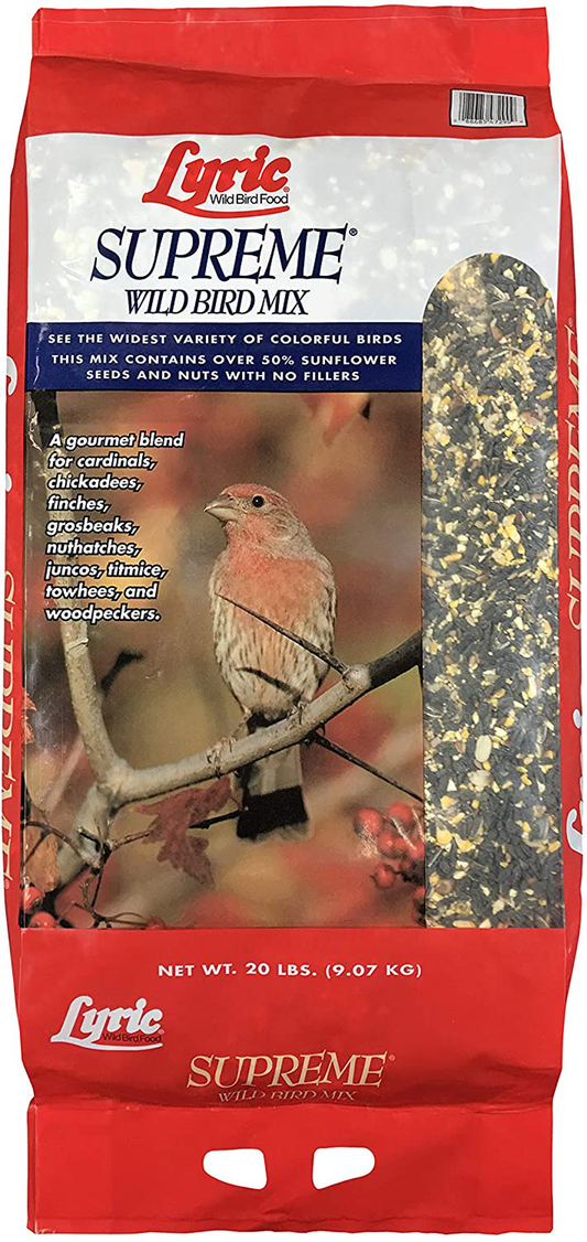 Lyric 2647418 Supreme Wild Bird Mix - 20 Lb Animals & Pet Supplies > Pet Supplies > Bird Supplies > Bird Food Lyric 20 lb.  