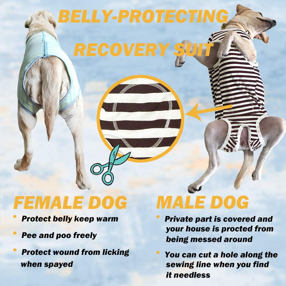 Kukaster Pet Dog’S Recovery Suit Post Surgery Shirt for Female and Male Dog, E-Collar Alternative Wound Protective Clothes for Big Dogs Animals & Pet Supplies > Pet Supplies > Dog Supplies > Dog Treadmills Kukaster Pet   