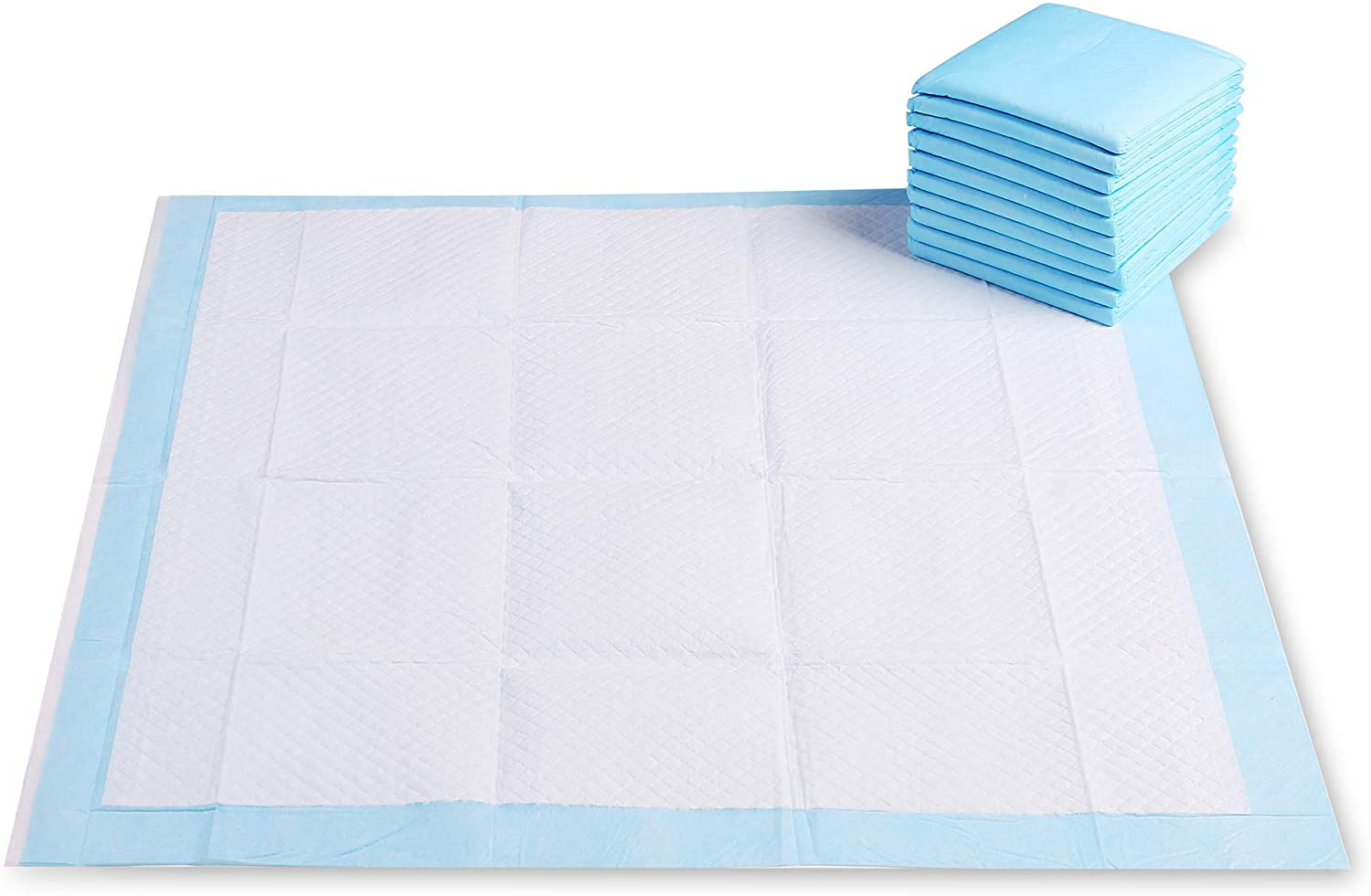 Disposable 50 Counts，Extra Large Dog Pee Pads 18"X23", Super Absorbent ，Leak-Proof 6 Layer and Tear Resistan， Puppy Potty Training Pet Pads,Quick Drying No Leaking Pee Pads for Dogs Cats Rabbits Pets