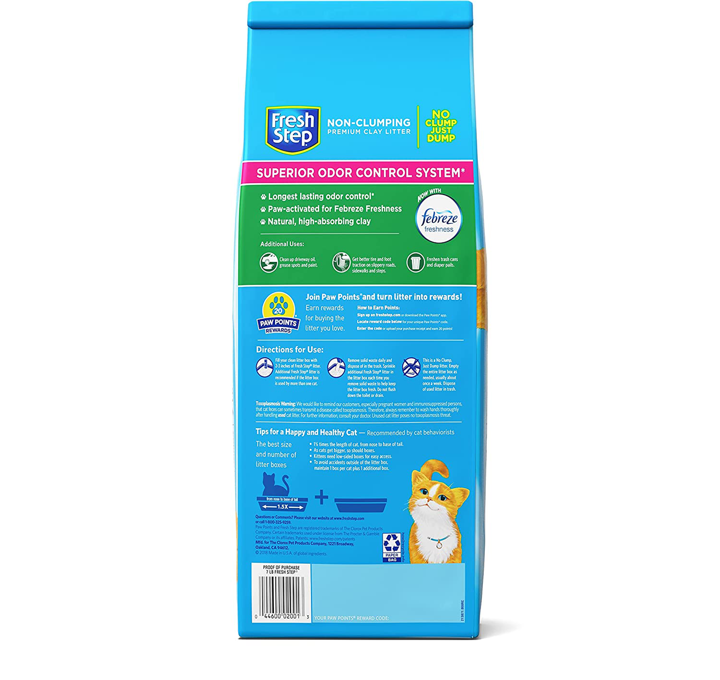 Fresh Step Non-Clumping Premium Cat Litter with Febreze Freshness, Scented - 7 Pounds (Package May Vary) Animals & Pet Supplies > Pet Supplies > Cat Supplies > Cat Litter Clorox   