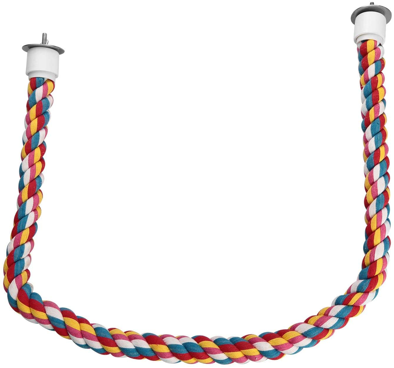 Jusney Bird Rope Perches, Comfy Perch Parrot Toys for Rope Bungee Bird Toy [1 Pack] Animals & Pet Supplies > Pet Supplies > Bird Supplies > Bird Ladders & Perches Jusney   