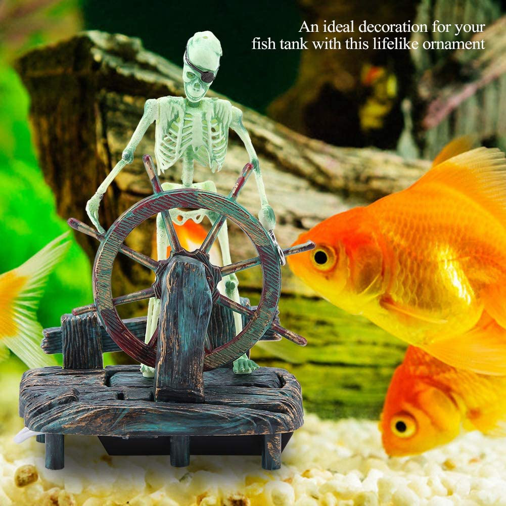 Semme Action-Aquarium Ornament, Fish Tank Landscape Decoration Pirate – KOL  PET