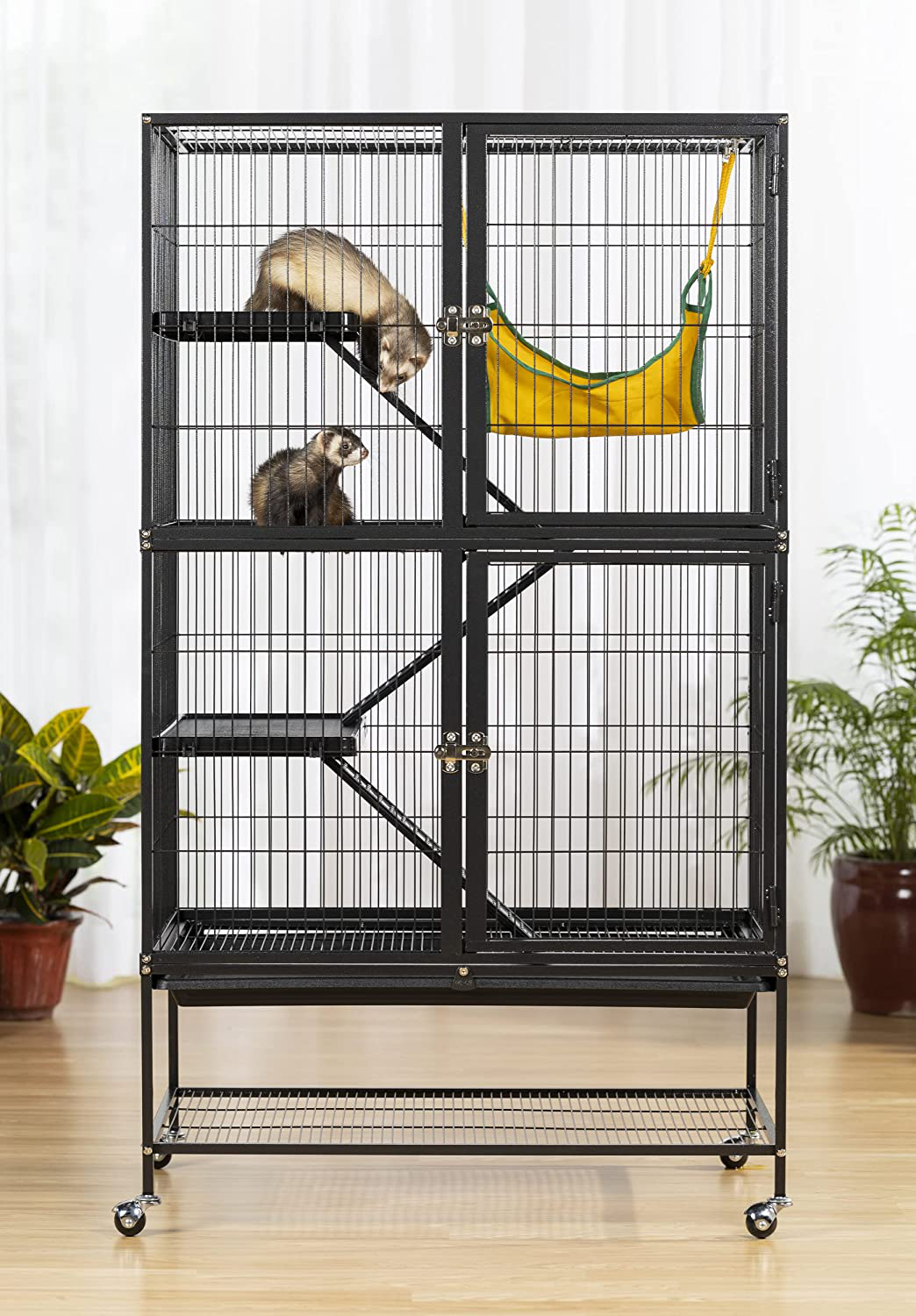 Prevue Hendryx Black Feisty Ferret Cage Animals & Pet Supplies > Pet Supplies > Small Animal Supplies > Small Animal Habitats & Cages Prevue Hendryx   