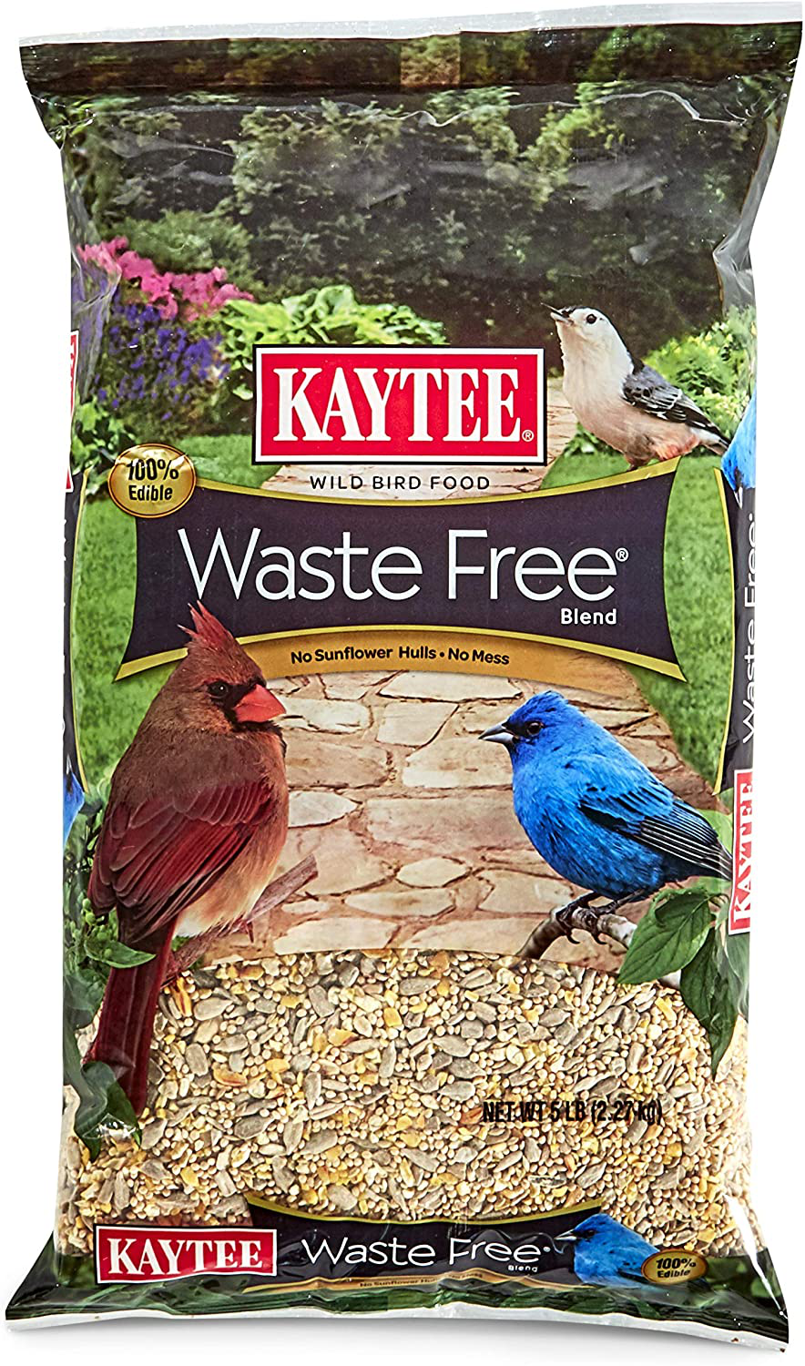 Kaytee Waste Free Bird Seed Blend, 5-Pound Animals & Pet Supplies > Pet Supplies > Bird Supplies > Bird Food Kaytee 5-Pound  