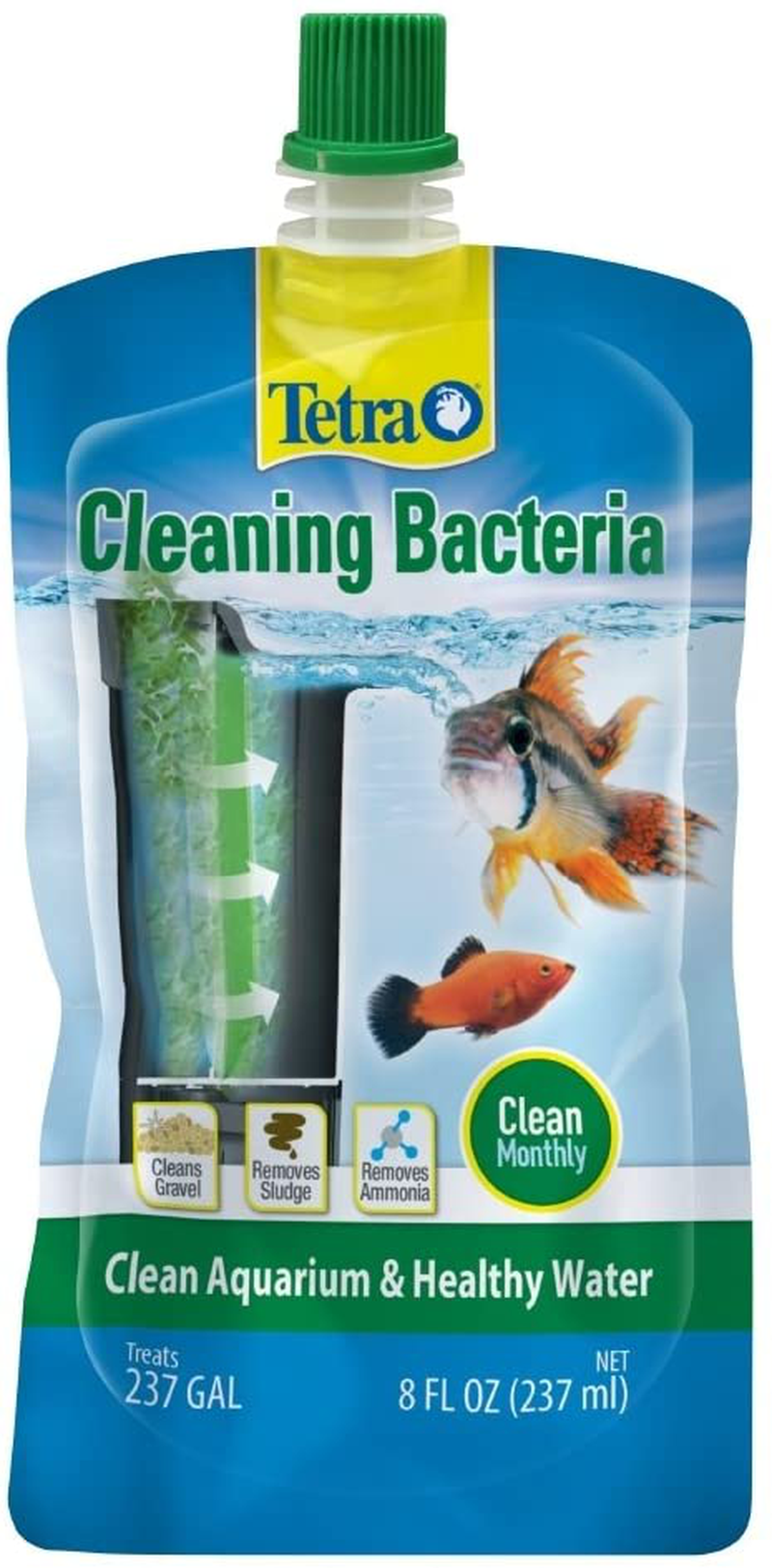 Tetra Cleaning Bacteria for Clean Aquariums & Healthy Water Animals & Pet Supplies > Pet Supplies > Fish Supplies > Aquarium Cleaning Supplies Tetra 8 ounces  