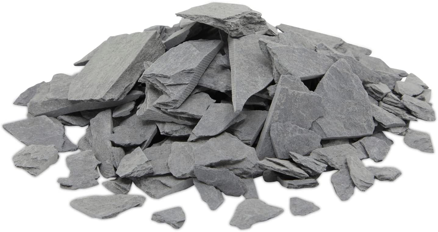Bright Creations 2 Lb Natural Slate Rocks, 1/4 Inch Gravel Stone for Aquarium, Fairy & Miniature Garden, Basing Models Animals & Pet Supplies > Pet Supplies > Fish Supplies > Aquarium Gravel & Substrates Bright Creations 0.35 to 2.75 In  