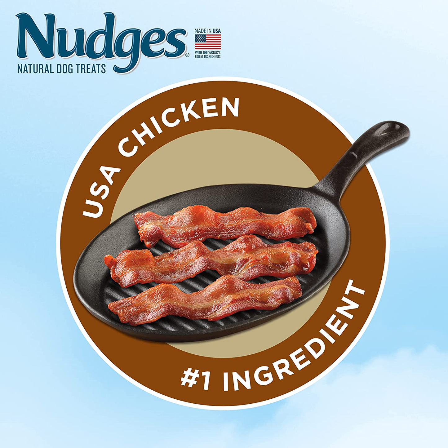 Nudges Natural Dog Treats Homestyle Made with Real Chicken Bacon Animals & Pet Supplies > Pet Supplies > Small Animal Supplies > Small Animal Treats Nudges   