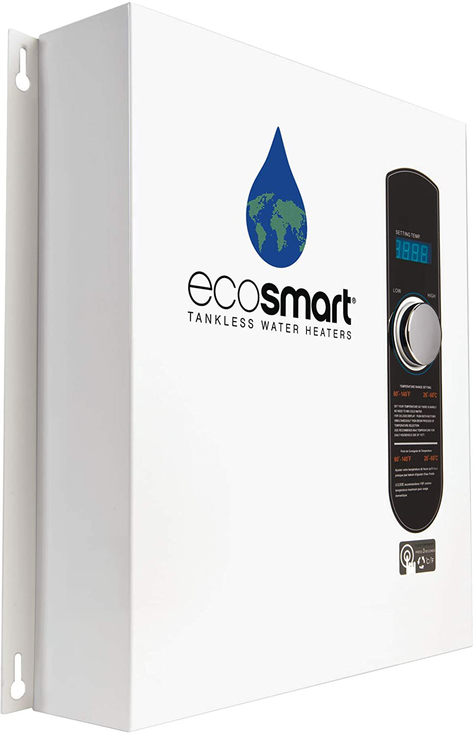 Ecosmart ECO Electric Tankless Water Heater, 27 KW at 240 Volts, 112.5 Amps with Patented Self Modulating Technology, White Animals & Pet Supplies > Pet Supplies > Bird Supplies > Bird Toys EcoSmart   