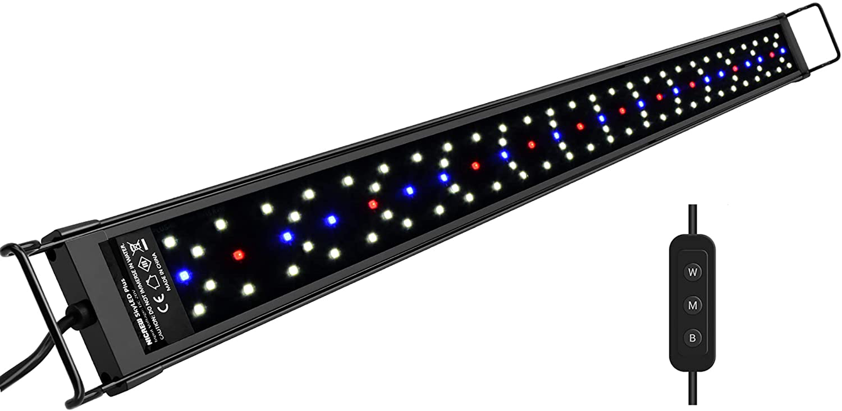 NICREW Skyled plus Aquarium Light for Planted Tanks, Full Spectrum Freshwater Fish Tank Light, Light Brightness and Spectrum Adjustable with External Controller, 18-24 Inches, 18 Watts Animals & Pet Supplies > Pet Supplies > Fish Supplies > Aquarium Lighting NICREW 30 - 36 in  