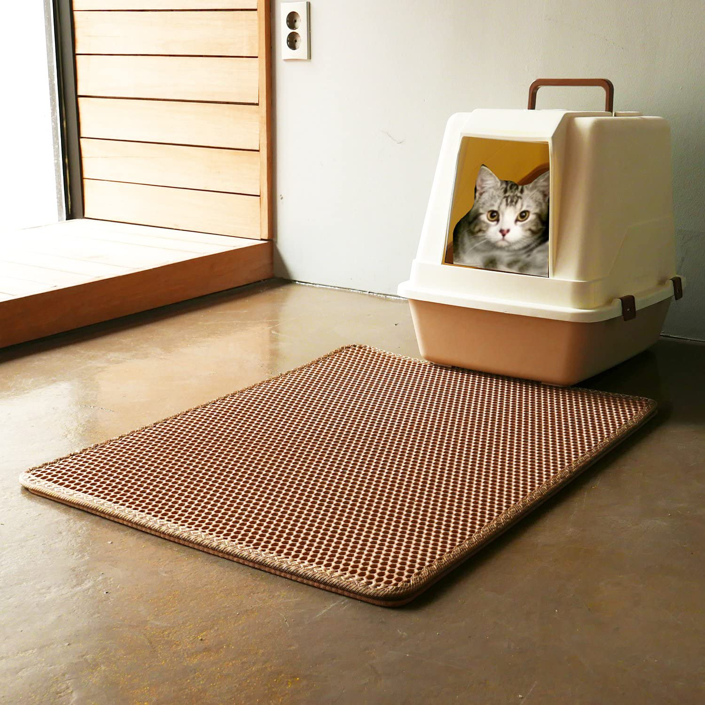 Cat Litter Mat with Scatter Control Dual Structure, 3-Way Access Ez2Clean 30Inch X 23Inch Big, Litter Box Mat. Grab Litters and Super Easy to Clean Because of Dual Structure and 3-Way Access Animals & Pet Supplies > Pet Supplies > Cat Supplies > Cat Litter Box Mats Beaverton Ideas   