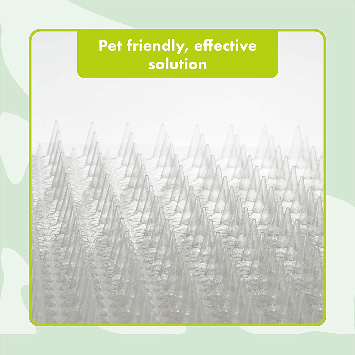 Homarden Cat Deterrent Outdoor Mat: Pet Deterrent Mats for Cats and Dogs - Indoor/Outdoor Deterrent Training Spike Mat Devices - Keep Away Cats Plastic Mats with Spikes - 16 X 13 Inches, 6 Pack Animals & Pet Supplies > Pet Supplies > Cat Supplies > Cat Furniture Homarden   