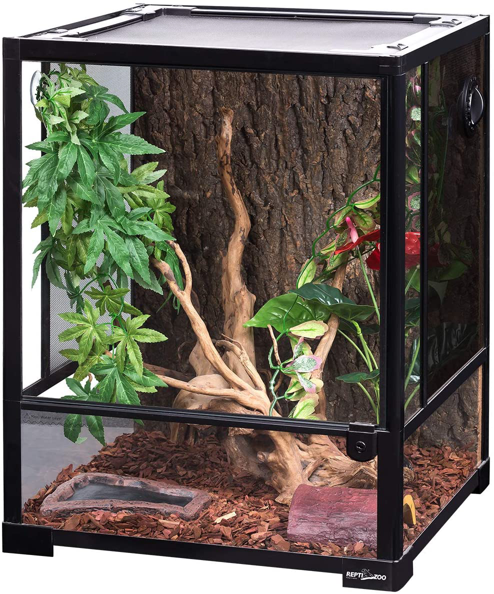 REPTI ZOO Reptile Terrarium Plants, Hanging Vine Tank Accessory with Suction Cup for Terrarium Decorations,Small Size,12 Inches Animals & Pet Supplies > Pet Supplies > Reptile & Amphibian Supplies > Reptile & Amphibian Habitat Accessories REPTI ZOO   