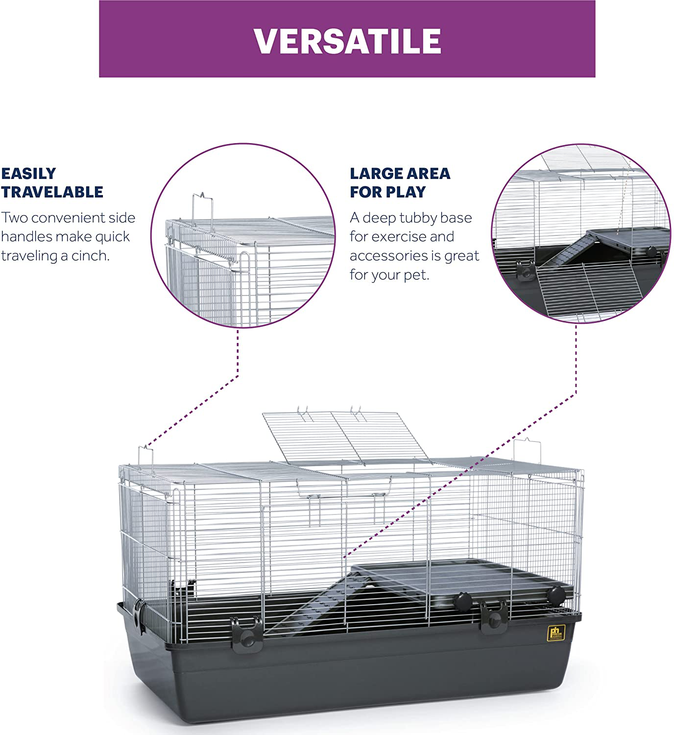 Prevue Pet Products 528 Universal Small Animal Home, Dark Gray,Cage Animals & Pet Supplies > Pet Supplies > Small Animal Supplies > Small Animal Habitat Accessories Prevue Pet Products, Inc.   