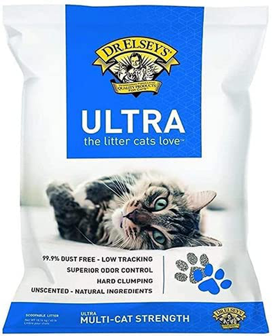 Dr.Elsey'S Cat Ultra Premium Clumping Cat Litter, 40 Pound Bag Animals & Pet Supplies > Pet Supplies > Cat Supplies > Cat Litter Dr.Elsey's   