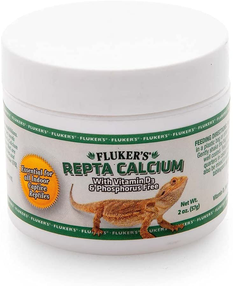 Fluker'S Calcium Reptile Supplement with Added Vitamin D3 Animals & Pet Supplies > Pet Supplies > Reptile & Amphibian Supplies > Reptile & Amphibian Habitat Accessories Fluker's 2 Ounce (Pack of 1)  