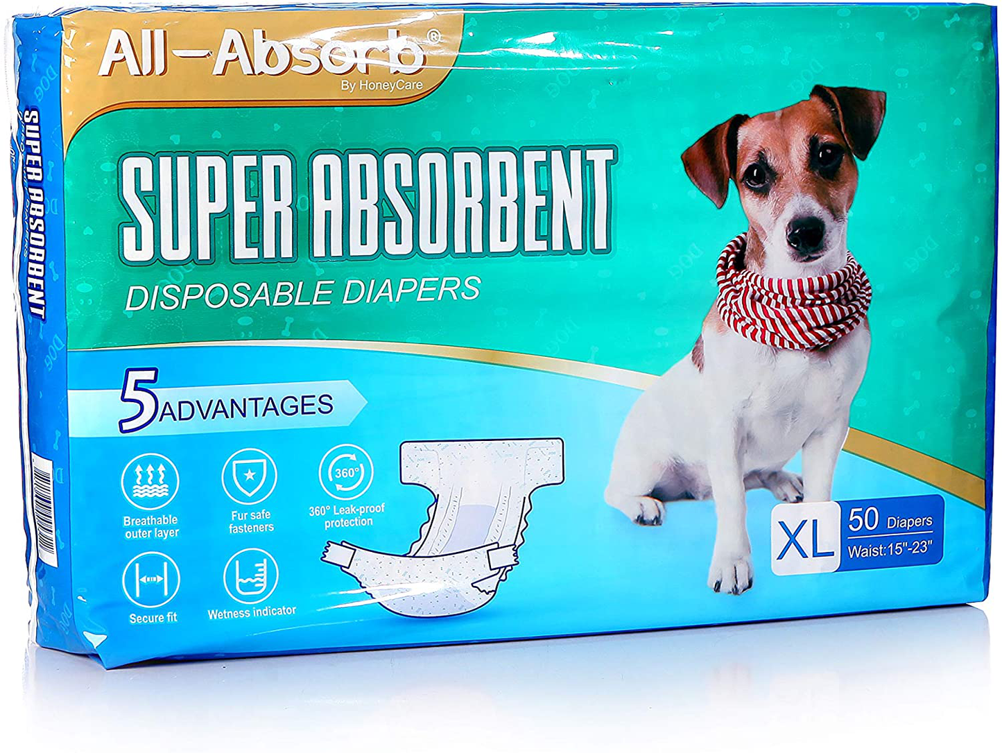 All-Absorb Disposable Female Dog Diapers, X-Large