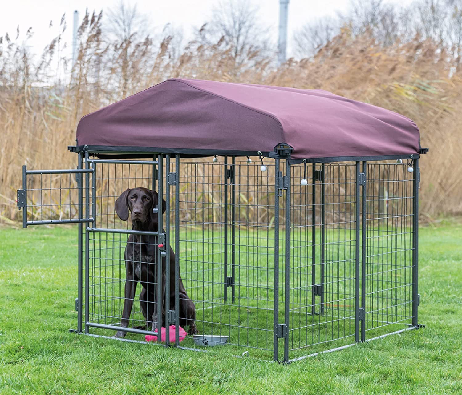 Trixie Deluxe Outdoor Dog Kennel System, Portable and Expandable, Lockable, Foldable, Easy to Store, UV Protection Animals & Pet Supplies > Pet Supplies > Dog Supplies > Dog Kennels & Runs TRIXIE   