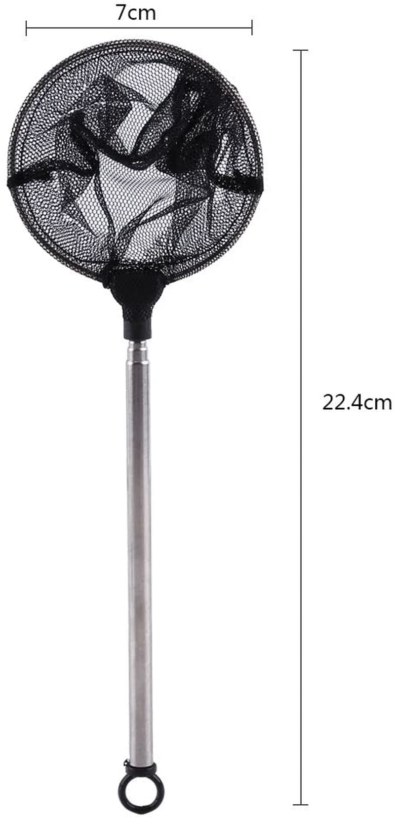 GLOGLOW Landing Net, Fish Tank Aquarium Net Mini Adjustable Telescopic Fishes Shrimps Landing Net Fish Landing Stainless Steel Net Fishing Landing Net Animals & Pet Supplies > Pet Supplies > Fish Supplies > Aquarium Fish Nets GLOGLOW   