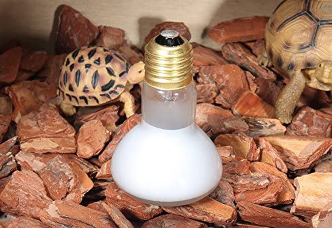 Ctkcom 2-Pack 75W R85 UVA Bulb Pet Heating Lamp Day Light UVA Basking Heat Spot Lamp,110V UVA Reptile Heat Bulb for Turtle Aquarium Aquatic Reptile Lizard Heat Lighting E26/E27,White,2 Pcs