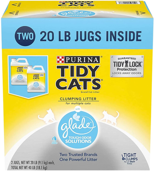 Purina Tidy Cats with Glade Tough Odor Solutions Clear Springs Clumping Cat Litter Animals & Pet Supplies > Pet Supplies > Cat Supplies > Cat Litter Purina Tidy Cats   