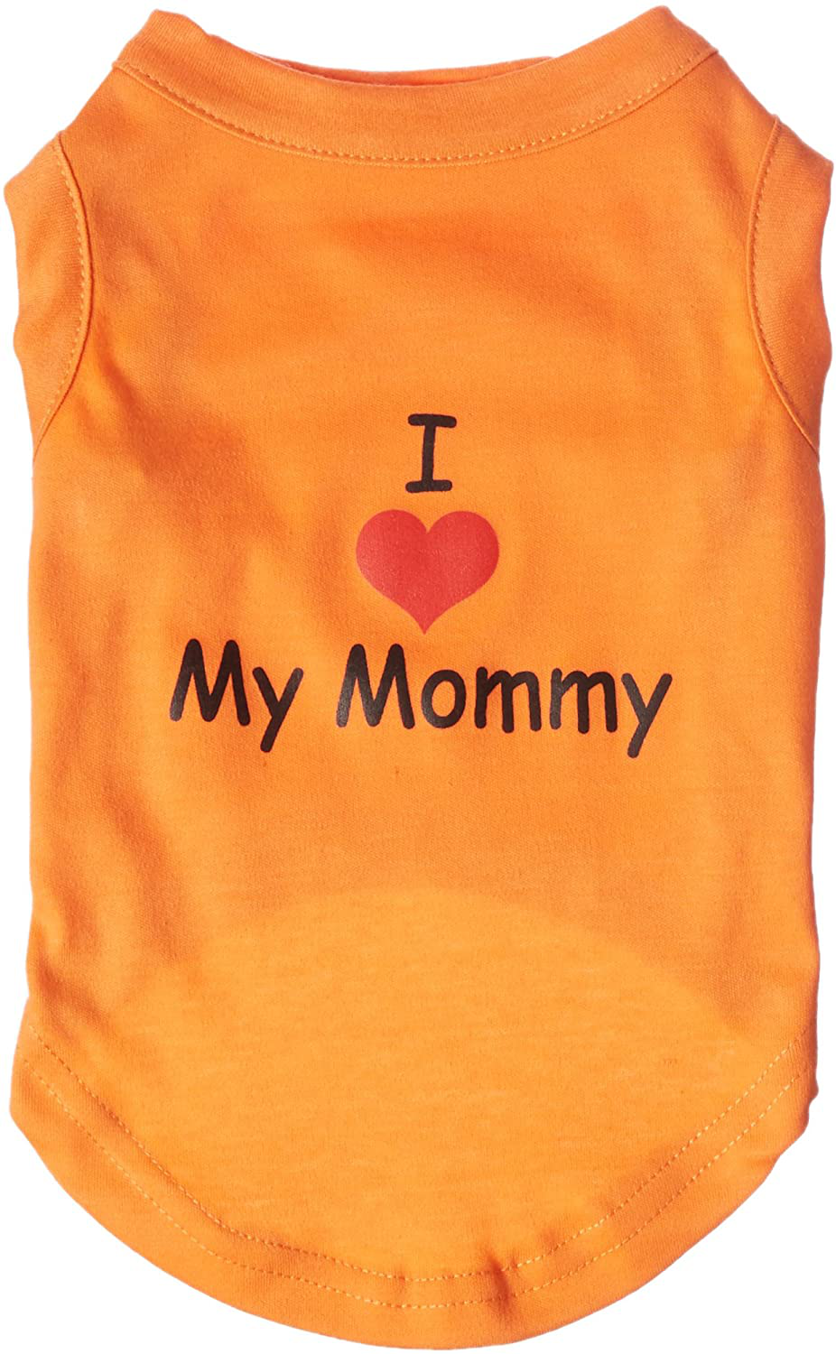 Mirage Pet Products 12-Inch I Love My Mommy Screen Print Shirts for Pets, Medium, Orange