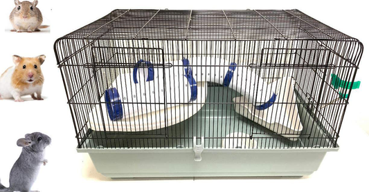 Large 2-Level Universal Small Animal Home Critter Habitat Cage for Wide Variety Exotics Animal Ferret Hamster Rat Mice Mouse Gerbil Guinea Pig Hedgehog Chinchillas Animals & Pet Supplies > Pet Supplies > Small Animal Supplies > Small Animal Habitats & Cages Mcage   