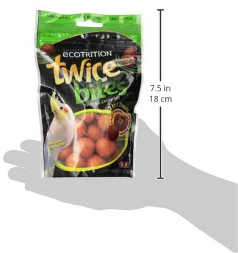 Ecotrition Twice Bites Cockatiel Treats, 4-Ounce (P-C2407) Animals & Pet Supplies > Pet Supplies > Small Animal Supplies > Small Animal Food eCotrition   