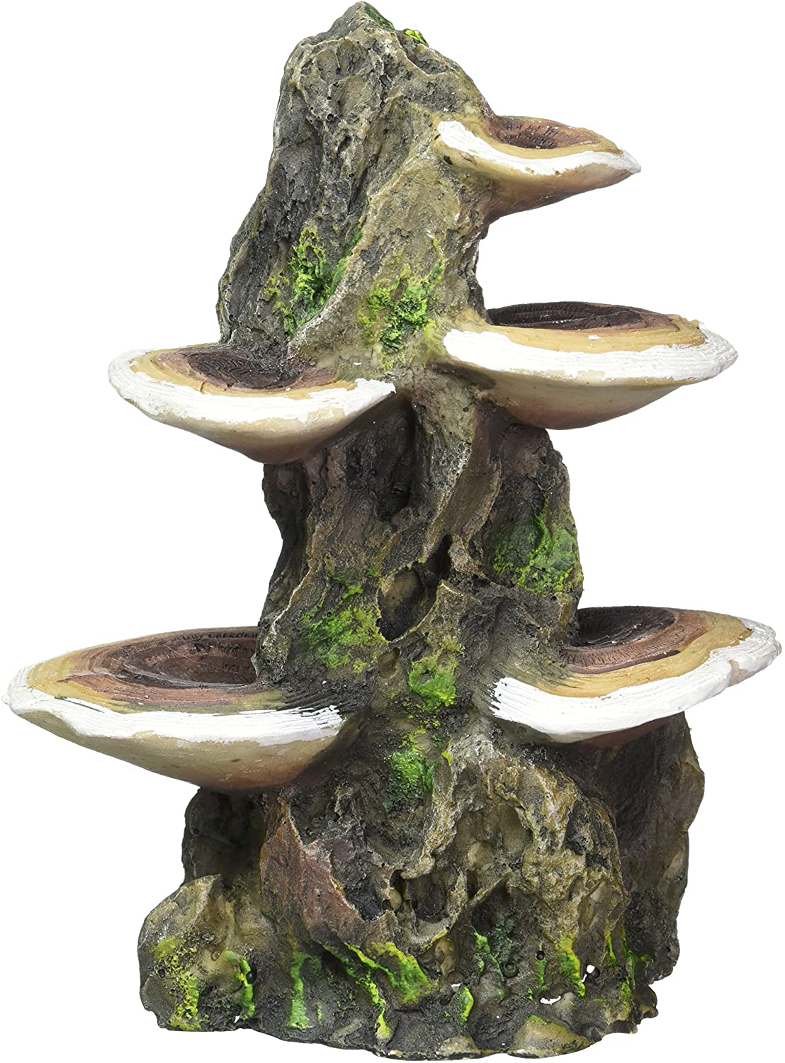 Penn-Plax RR1007 Mushrooms on Rock Aquarium Ornament, Medium/5.5" X 4" X 7.5" Animals & Pet Supplies > Pet Supplies > Fish Supplies > Aquarium Decor Penn-Plax   