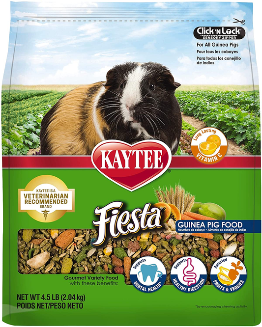 Kaytee Fiesta Guinea Pig Food, 4.5 Lb Animals & Pet Supplies > Pet Supplies > Small Animal Supplies > Small Animal Food Kaytee   