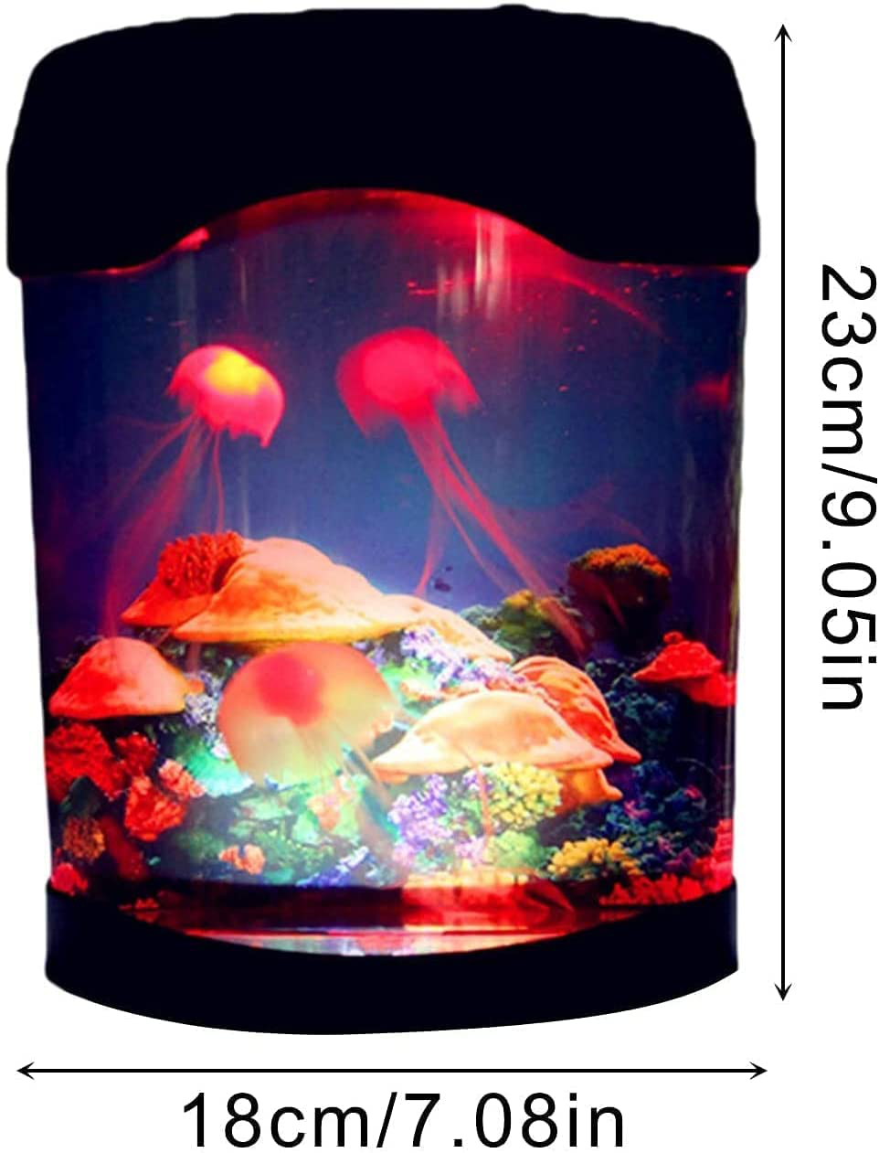 SMDKJ Jellyfish Lamp, LED Aquarium Lighting Fish Tank Night Light with USB, Realistic Jelly Fish Lamp for Home Desktop Bedroom Background Decoration Animals & Pet Supplies > Pet Supplies > Fish Supplies > Aquarium Lighting SMDKJ   