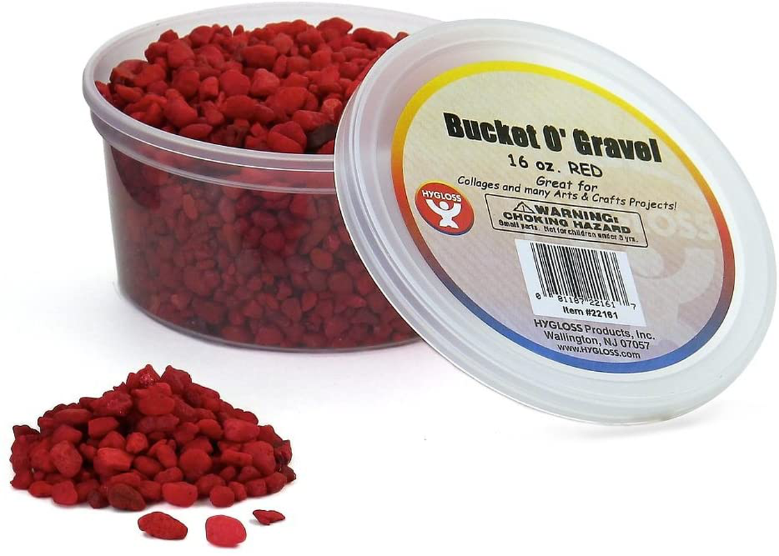 Hygloss Products Craft Rocks, Mini Stones for Art Projects - Bucket O' Gravel, Neon Purple, 1 Lb