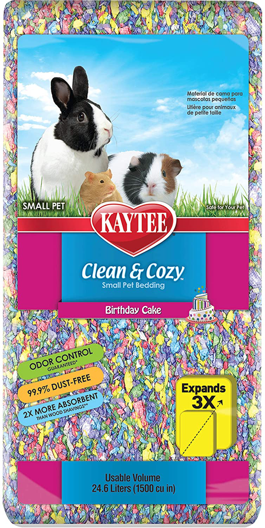 Kaytee Clean & Cozy Birthday Cake Small Pet Bedding 24.6 Liters Animals & Pet Supplies > Pet Supplies > Small Animal Supplies > Small Animal Bedding Kaytee   