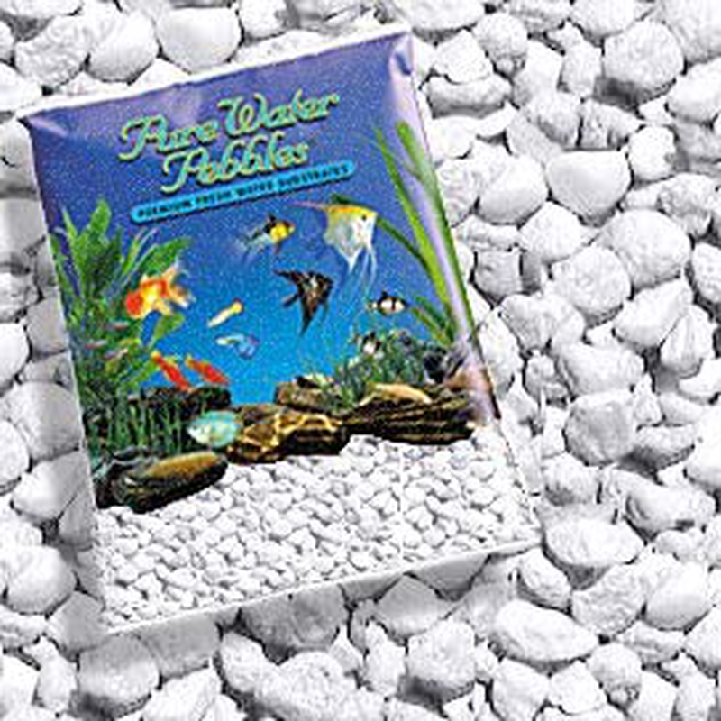 Pure Water Pebbles Platinum White Frost Aquarium Gravel, 5-LB, Colored Fish Tank Gravel Animals & Pet Supplies > Pet Supplies > Fish Supplies > Aquarium Gravel & Substrates Pure Water Pebbles   