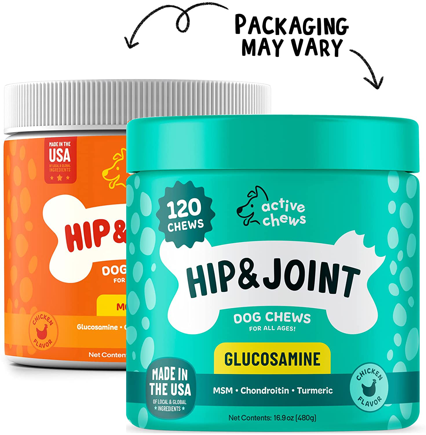 Glucosamine for Dogs Soft Chews - Hip and Joint Supplement for Dogs with Chondroitin, Turmeric & MSM - Dog Joint Supplement + Vitamin E for Small, Large Breed & Senior Dogs Mobility Support Animals & Pet Supplies > Pet Supplies > Small Animal Supplies > Small Animal Treats Active Chews   