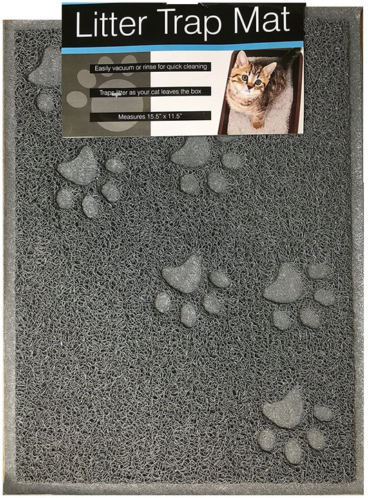Quality Gray Cat Litter Trap Mat, Non-Slip Backing, Dirt Catcher, Soft on Paws, Easy to Clean Animals & Pet Supplies > Pet Supplies > Cat Supplies > Cat Litter Box Mats bulk buys   