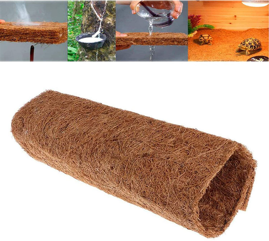 Tfwadmx Reptile Carpet Coconut Fiber Mat Substrate Liner Bedding for Lizards Snakes Bearded Dragon Gecko Chamelon Tortoise Iguana Terrarium Supplies (20''X12'') Animals & Pet Supplies > Pet Supplies > Reptile & Amphibian Supplies > Reptile & Amphibian Substrates Tfwadmx   