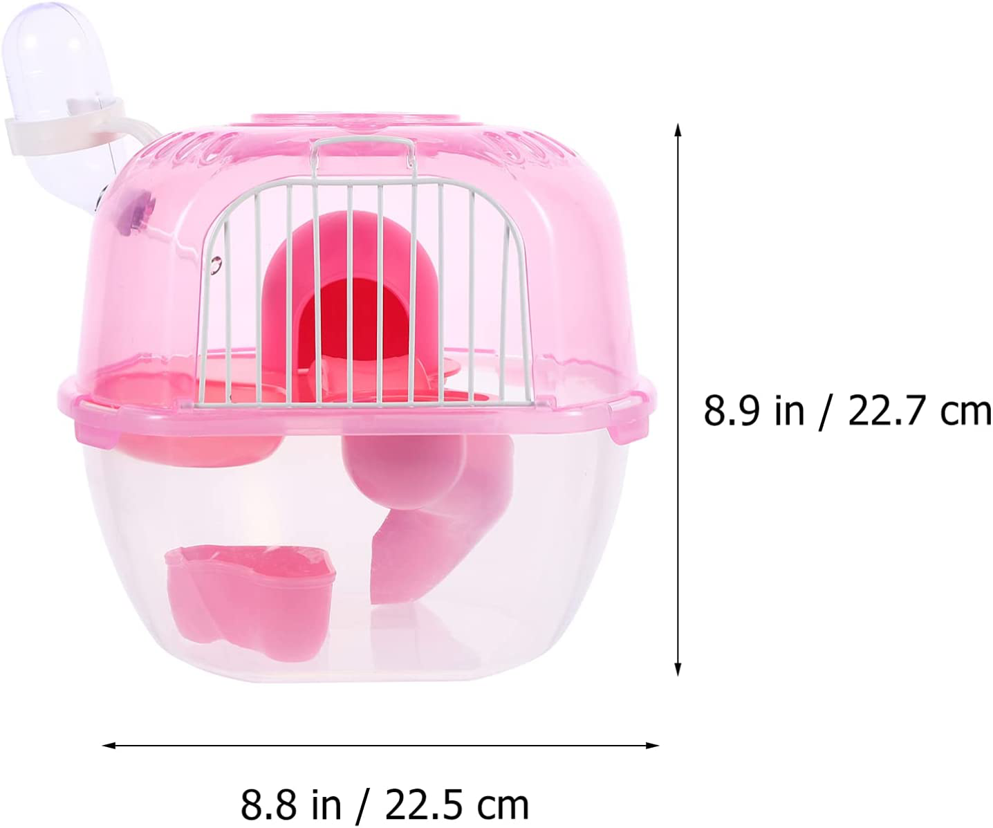 NUOBESTY Hamster Cage Habitat Small Animal Cage with Water Bottle for Ferret Chinchilla Hamster Suger Glider Gerbil Rats Mouse Mice Guinea Pig