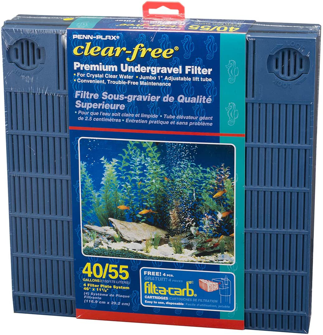 Penn-Plax Clear-Free Premium under Gravel Aquarium Filter (UGF) – Freshwater and Saltwater Safe Animals & Pet Supplies > Pet Supplies > Fish Supplies > Aquarium Filters Penn-Plax   