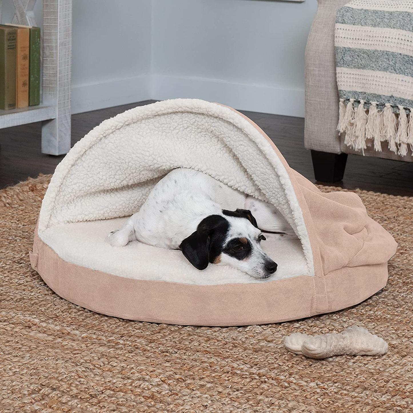 Furhaven Cozy Pet Beds for Small, Medium, and Large Dogs and Cats - Snuggery Hooded Burrowing Cave Tent, Deep Dish Cushion Donut Dog Bed with Attached Blanket, and More Animals & Pet Supplies > Pet Supplies > Cat Supplies > Cat Furniture Furhaven   