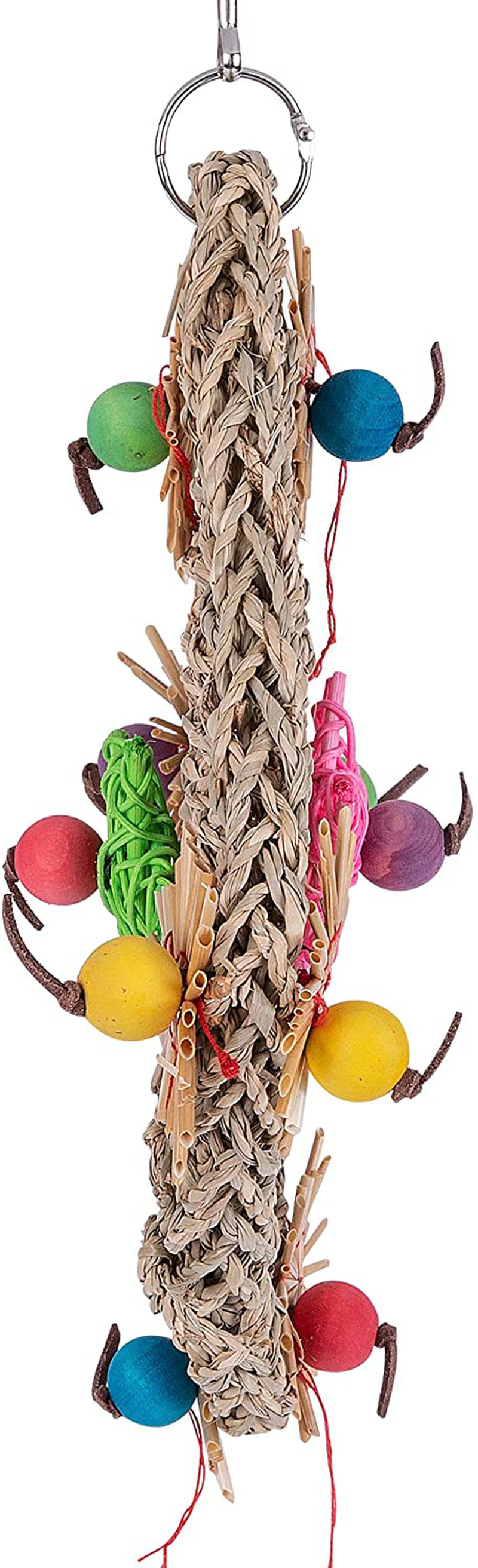 Kewkont Bird Parrot Toys,Seagrass Foraging Wall Toy for Birds，Suitable for Small Parakeets,Budgie,Macaws,Conures,Finches,Love Birds Animals & Pet Supplies > Pet Supplies > Bird Supplies > Bird Toys Kewkont   