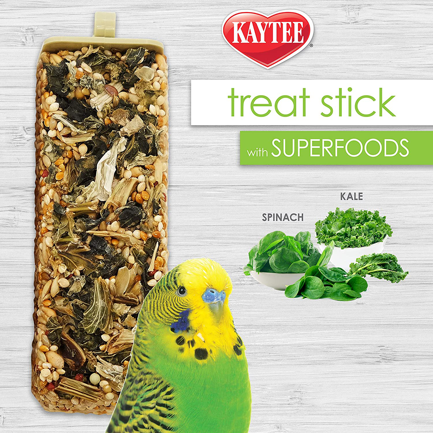 Kaytee Avian Superfood Treat Stick Spinach & Kale 5.5Oz Animals & Pet Supplies > Pet Supplies > Bird Supplies > Bird Treats Kaytee   