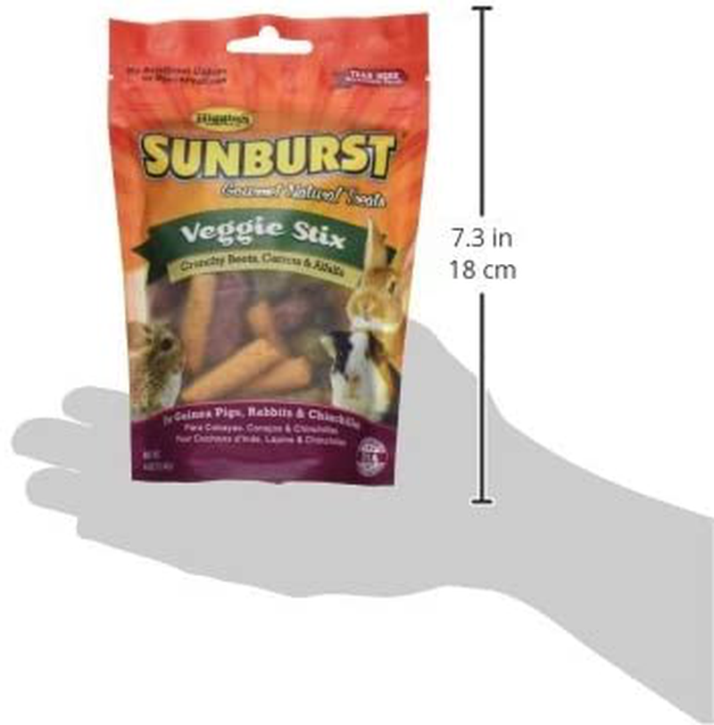 Higgins Sunburst Veggie Stix Gourmet Treats for Guinea Pigs, Rabbits & Chinchillas, 8 OZ Animals & Pet Supplies > Pet Supplies > Small Animal Supplies > Small Animal Treats Higgins   