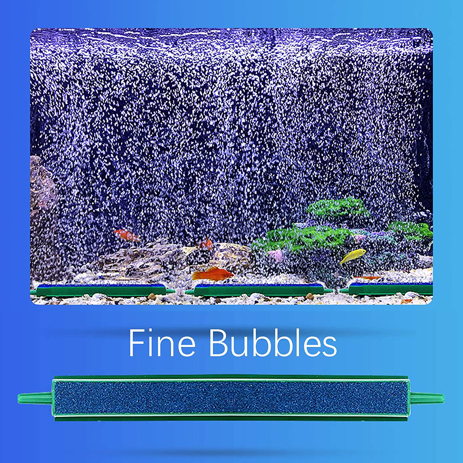 Waycreat 4 Inch Air Stone Bar Bubble Diffuser for Fish Tank Aquarium, 6-Pack Animals & Pet Supplies > Pet Supplies > Fish Supplies > Aquarium Air Stones & Diffusers Waycreat   